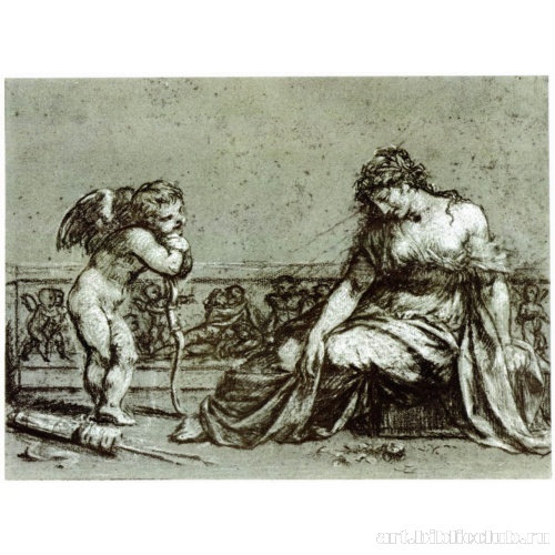 Жестокий смеется над причиненными им слезами (Амур смеется над любовью)