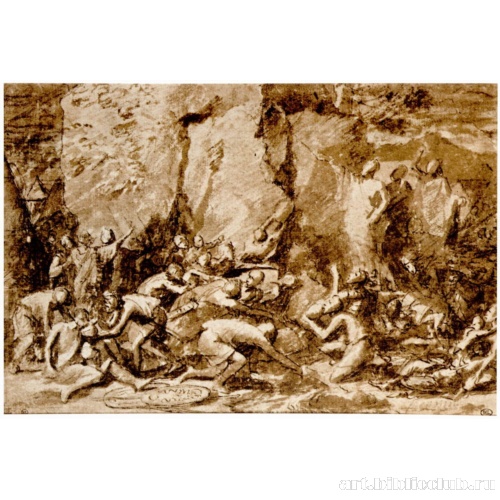 Моисей иссекает воду из скалы