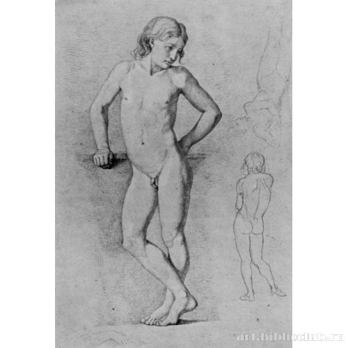 Этюд обнаженного натурщика, мальчика Ксаверио