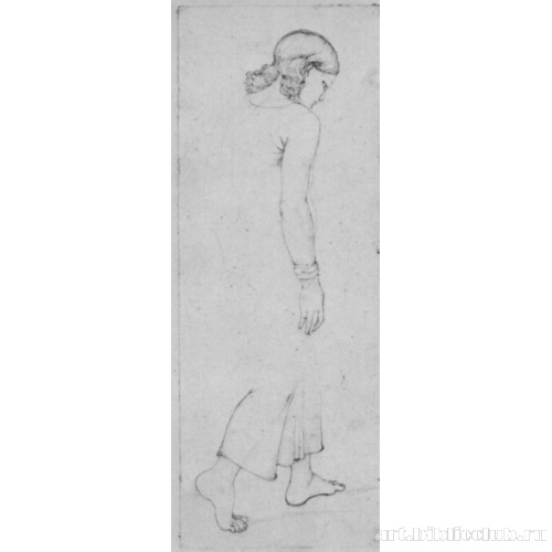 Идущий мальчик в длинной одежде