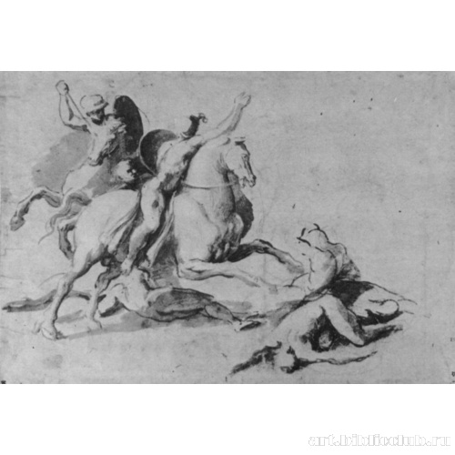 Этюд сражающихся всадников