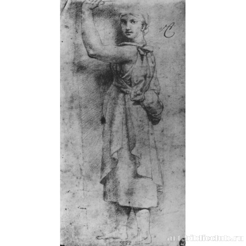 Этюд к росписям Станцы д'Элиодоро, Кариатида (Аллегория)