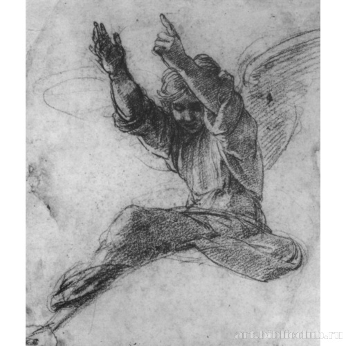 Этюд к мозаике купола Капеллы Киджи, Ангел