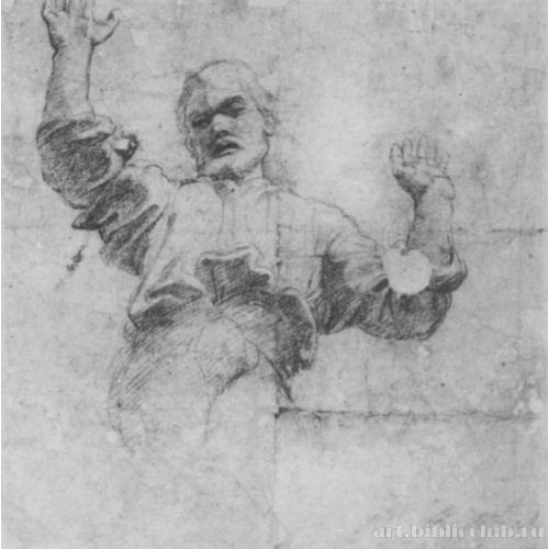 Этюд к мозаике купола Капеллы Киджи, Бог-Отец