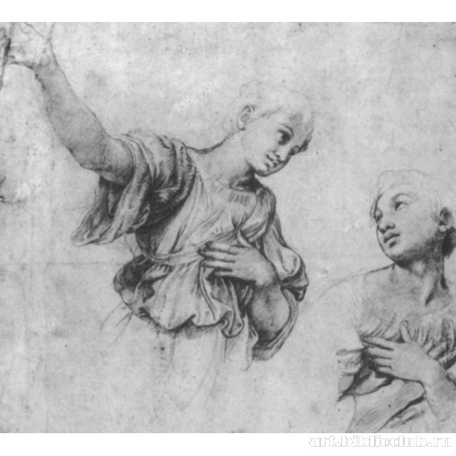 Этюд к росписям Лоджии Психеи, Этюд фигур