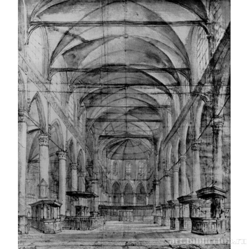 Внутренний вид Старой церкви в Амстердаме