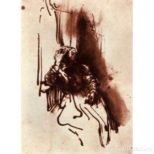 Женщина (Саския?), сидящая у окна