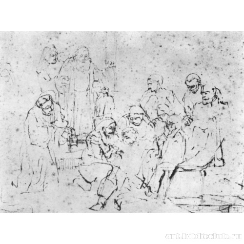 Иаков без сил опускается на землю