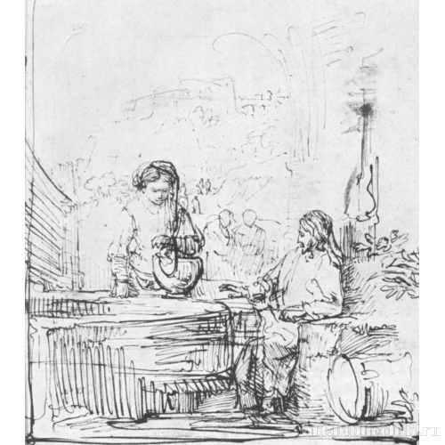 Иисус и самарянка у колодца