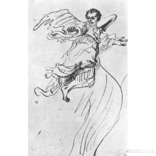 Этюд летящего ангела