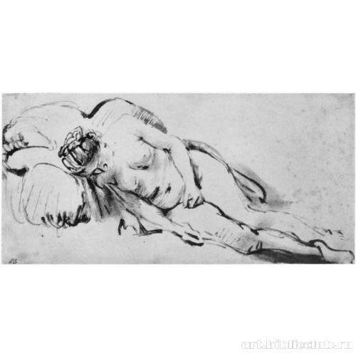 Спящая обнаженная натурщица