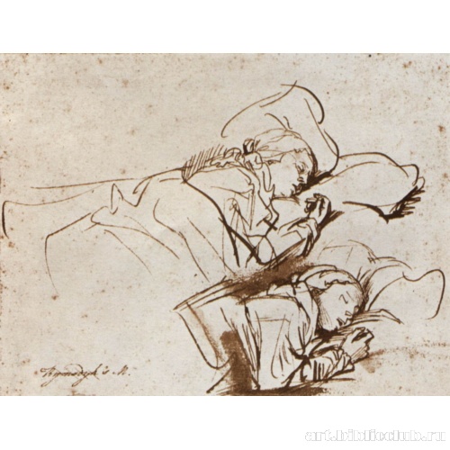 Два этюда спящей Саскии