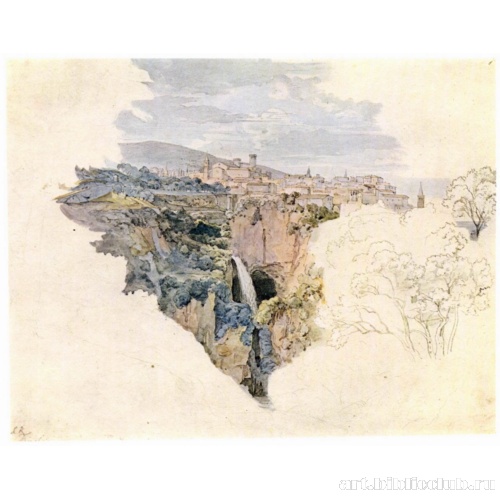 Тиволи, вид на местность правее храма Сивиллы