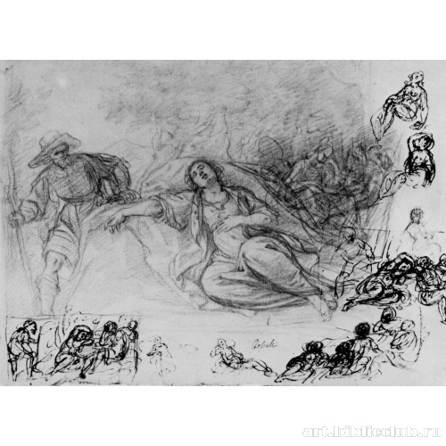 Кимон обнаруживает спящую Ифигению