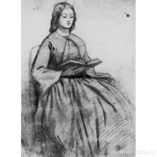 Элизабет Сиддал, за чтением