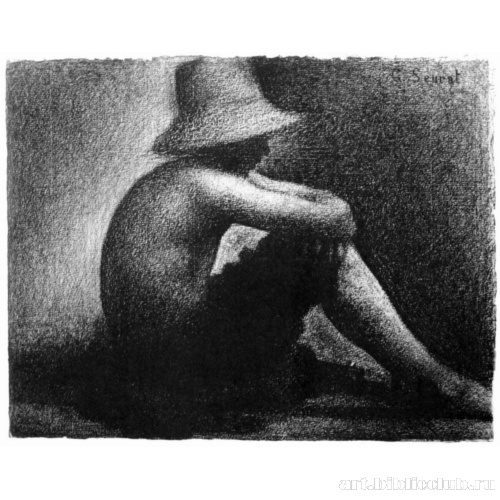 Сидящий мальчик в соломенной шляпе