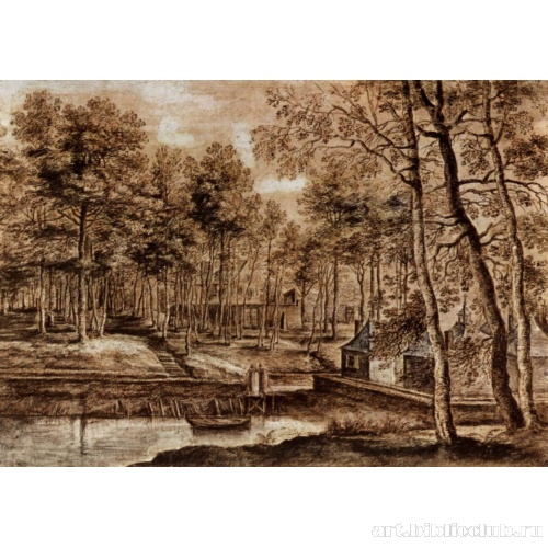 Монастырские постройки в лесу