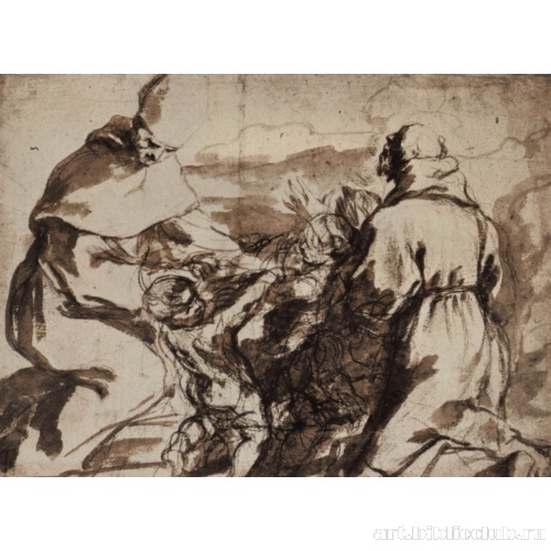 Двое святых и путти