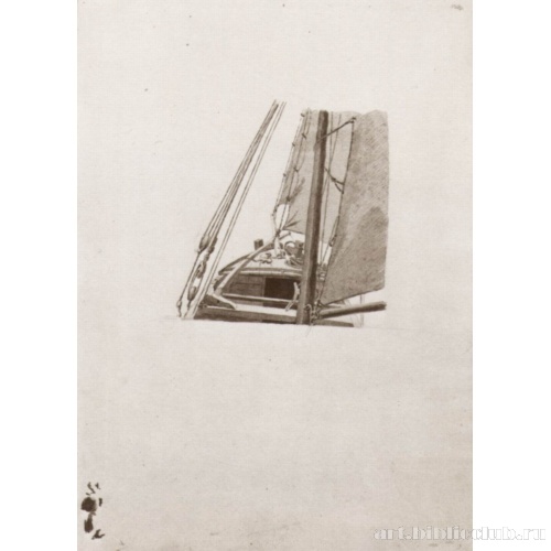 Вид на нос парусника