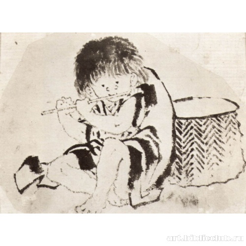 Играющий на флейте мальчик