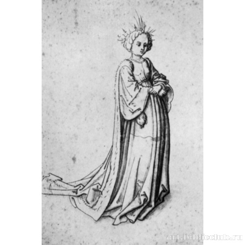 Девушка в отороченной мехом накидке