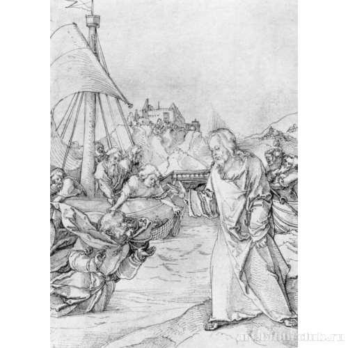 Рисунок к Истории Петра: Петр на море