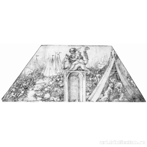 Эскиз росписи со сценами из Истории Петра