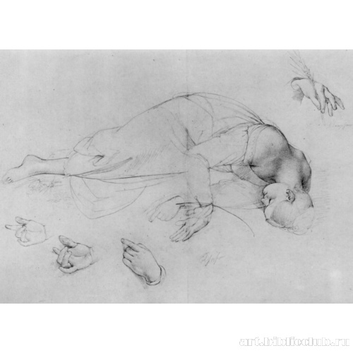 Этюд к картине «Святая Цецилия»