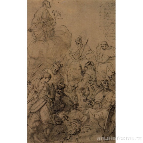 Святой Иосиф со святыми покровителями Богемии, святым Франциском и святой Екатериной