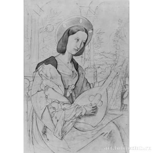 Портрет Клары Бьянки фон Квандт в виде лютнистки