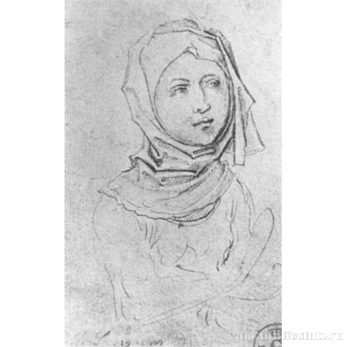 Девушка с платком на голове