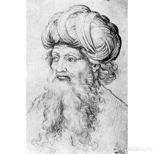 Восточный человек с длинной бородой