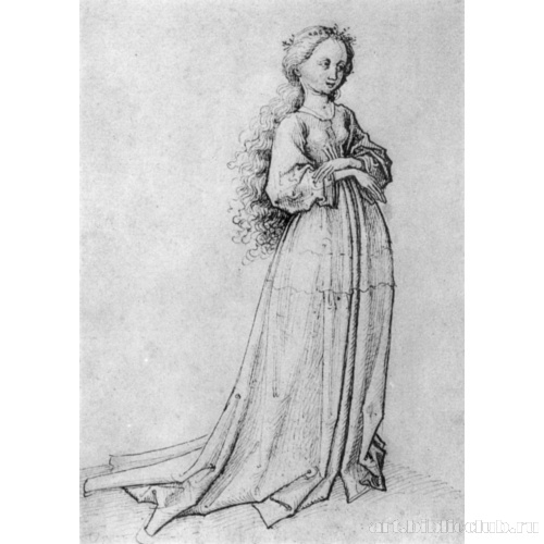 Стоящая девушка