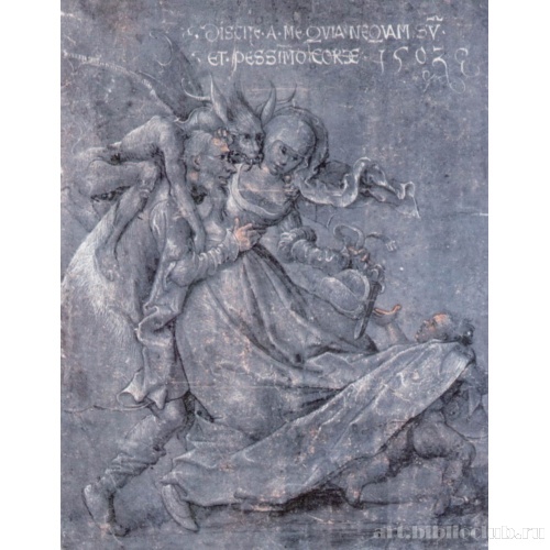 Неравная любовная пара с дьяволом и амуром