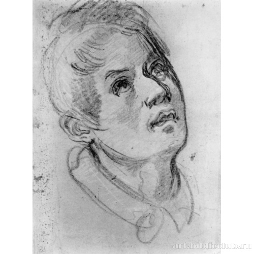 Голова смотрящего вверх юноши