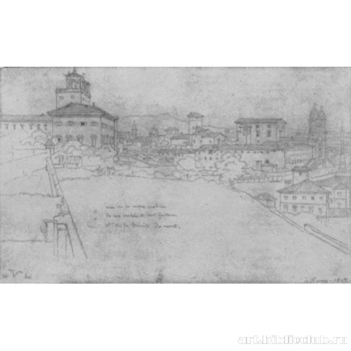 Вид на виллу Медичи в Риме