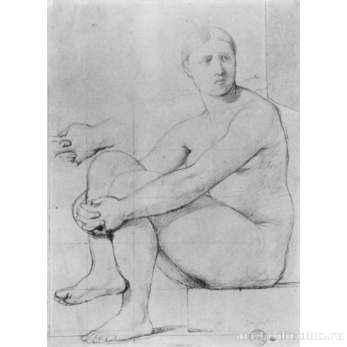 Этюд натурщицы для Иллионы