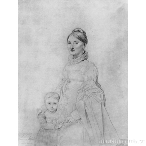 Портрет мадам Гайар с дочерье Каролиной