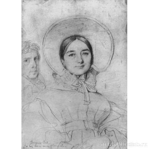 Автопортрет с женой Мари-Maдлeн