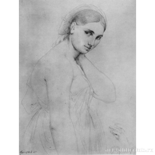 Этюд женщины для образа Форнарины