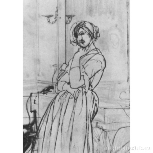 Этюд композици портрета графини д'Оссонвиль