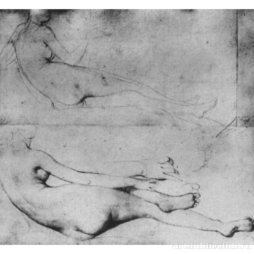 Два этюда лежащей обнаженной