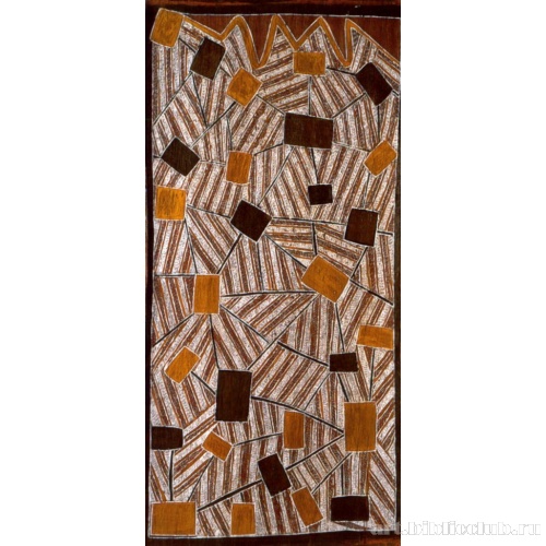 Карта путешествия художника на самолете от Йиркалы до Сиднея