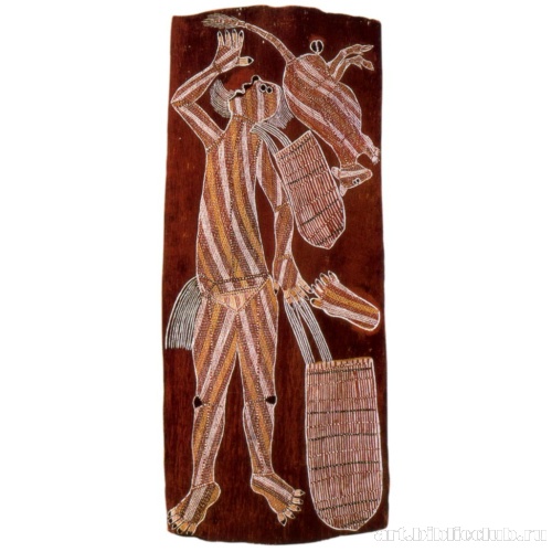 Дух Вайджара с валлаби и сумкой для сбора дикого меда