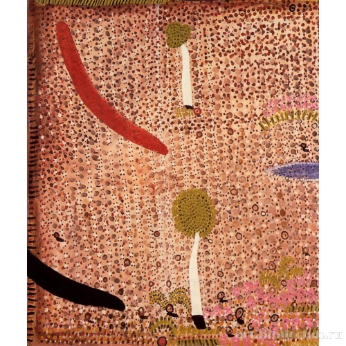 Колодец и деревья. Фрагмент