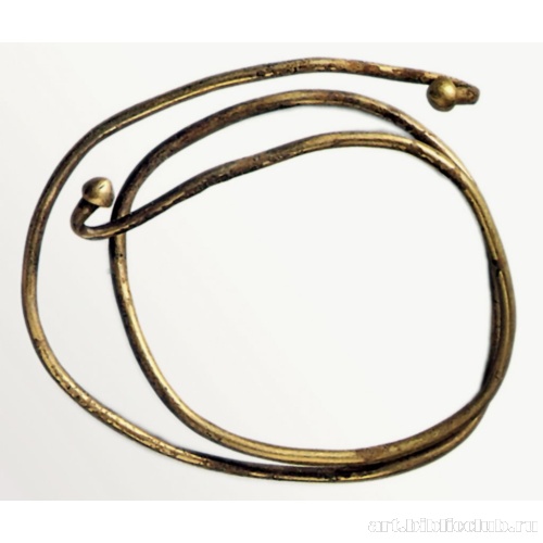 Гривна, скрученная спирально. Клад А
