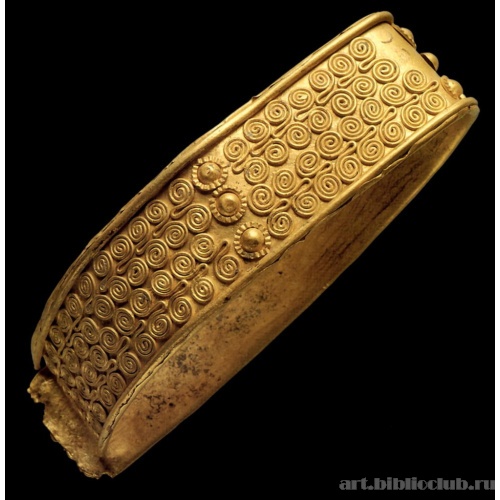 Браслет пластинчатый со спиральным орнаментом. Клад F