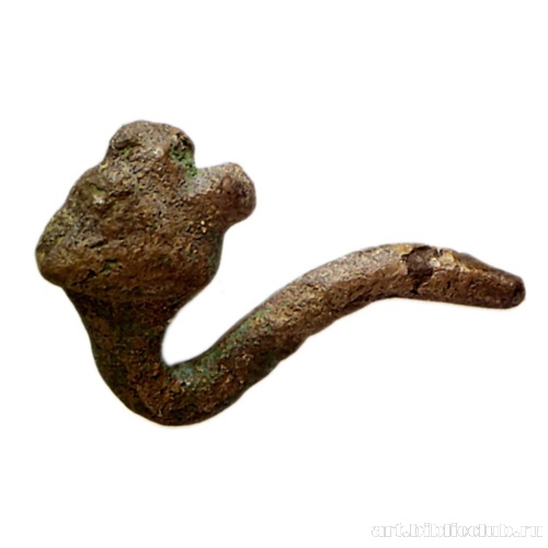 Конец браслета или гривны с головкой львицы. Отдельные находки из Троянских кладов