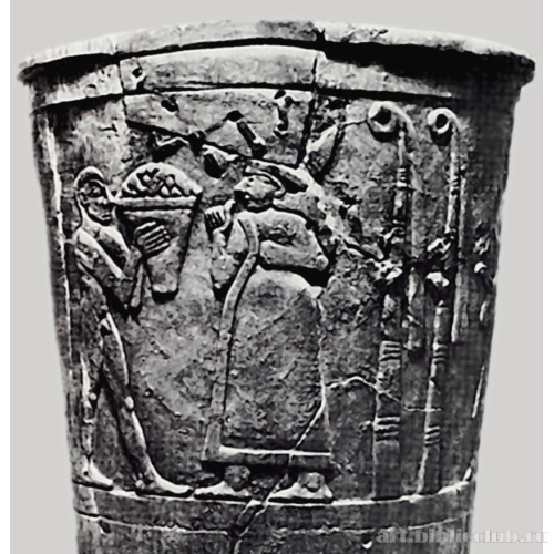 Фрагмент культового сосуда из храма богини Инанны из Урука