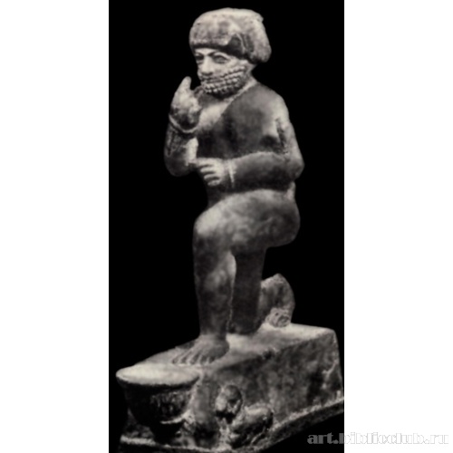 Статуэтка молящегося, посвященная царю Хаммурапи из Ларсы